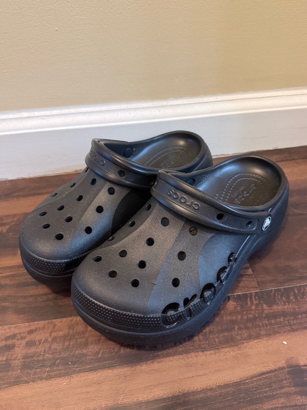 Crocs Baja Platform Clog Shoes in Black NWOT!